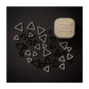 Cocoknits Triangle Stitch Markers Black/White