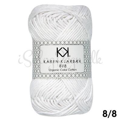 KK 8/8 Organic Color Cotton Bleached White