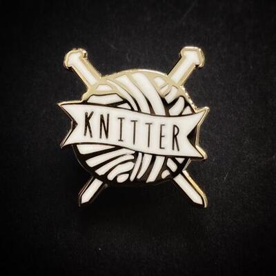 Pin - Silver Knitter