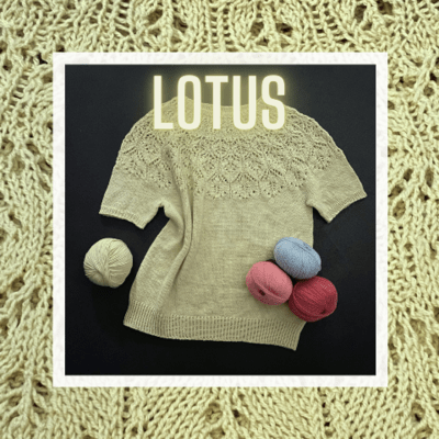 Vær med på online-kurset i maj, hvor vi strikker blusen Lotus.