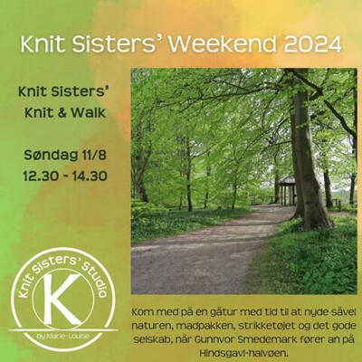 Knit Sisters' Knit & Walk tager dig med på tur på Hindsgavlhalvøen
