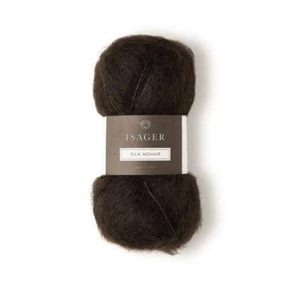 Isager Silk Mohair 34 Chokoladebrun