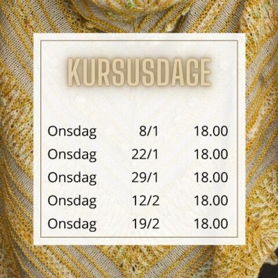 Oversigten over kursusgange for Lantern Shawl