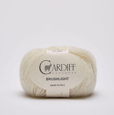 Cardiff Cashmere Brushlight fv. 101 White